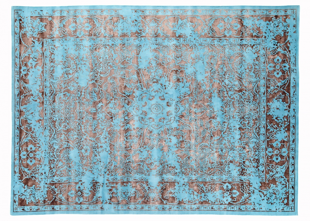 Исфахан. Современный дизайн. Ковер соткан в Индии.<br />Состав шерсть, шелк. Размер : 270×370 см. (006756)
