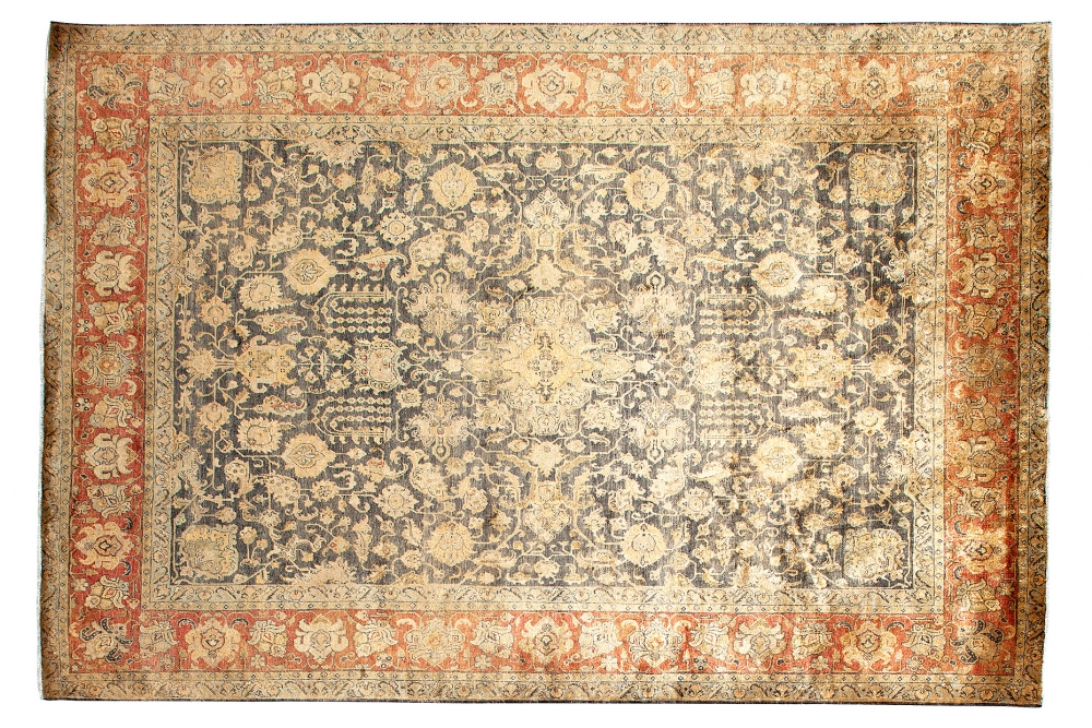 Махал. Дизайн Персидского ковра 19 века. Состав шелк.<br />Повтор соткан в Индии. Размер : 247×358 см. (004856)