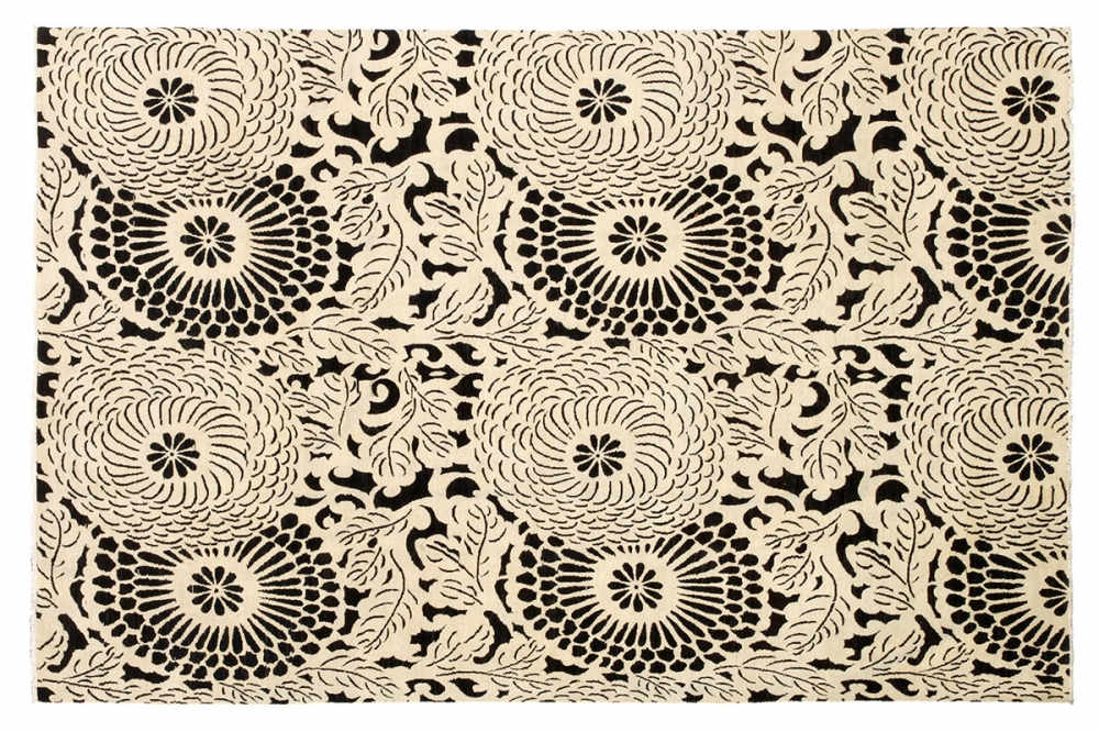Кимоно. Франко-японский текстильный дизайн 1930-х годов.<br />Ковер соткан в Пакистане. Состав шерсть.<br />Размер : 262х360 см. (004950)