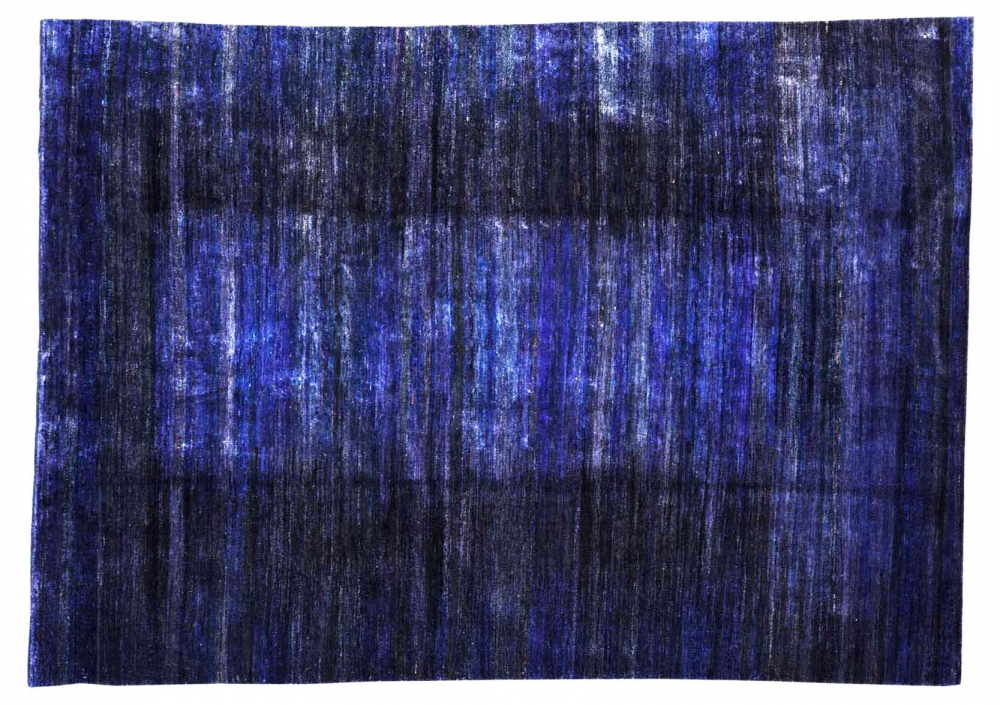 Абстракция. Текстильный дизайн. Автор Else Mogelin.<br />1927 г. Ковер соткан в Джайпуре (Индия).<br />Шёлк Сари. Размер : 275×382 см. (006415)