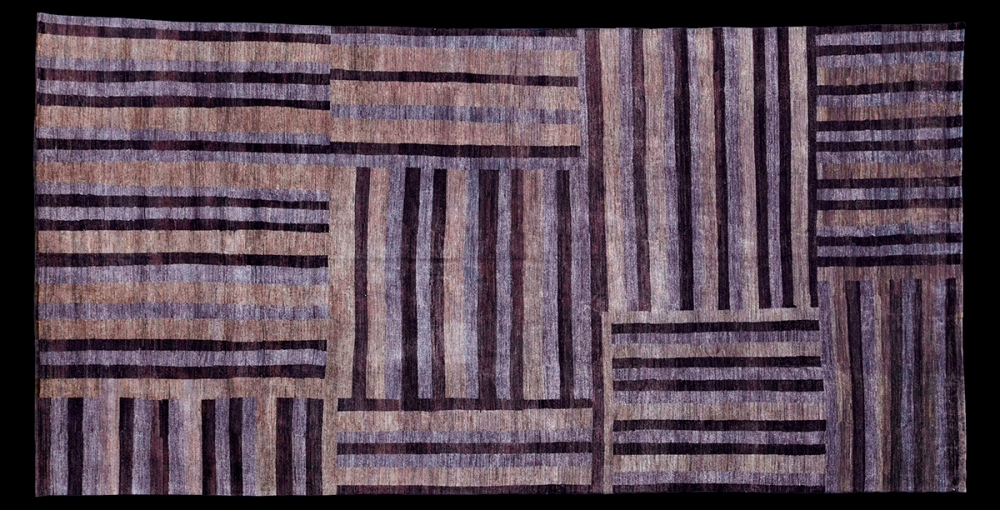 Gee's Bend. Дизайнер Willie «Ma Willie» Abrams. Дизайн 1975 г. США.<br />Состав шерсть. Ковер соткан в Непале. Размер : 280×550 см. (006657)
