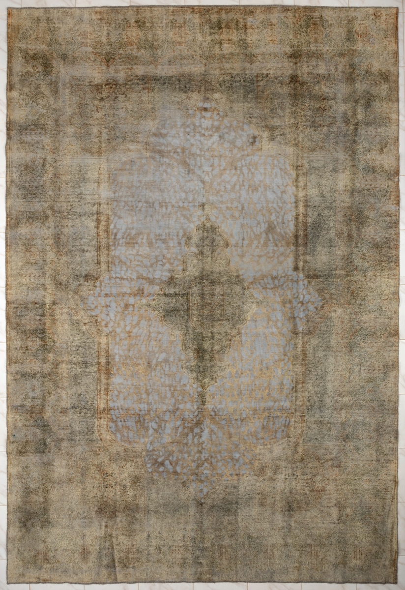 Винтажный ковёр ручной работы, г. Керман,Иран,<br />размер 4.27х2,90<br />Состав-шерсть 100%